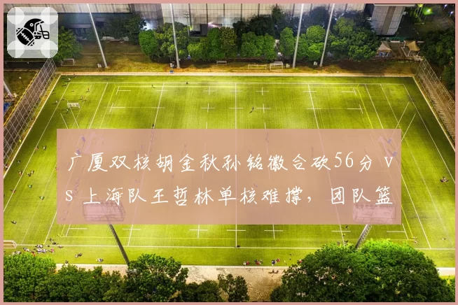 广厦双核胡金秋孙铭徽合砍56分 vs 上海队王哲林单核难撑，团队篮球高下立判